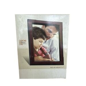 Vintage FETCO Black And Rosewood 28657 5 X 7 Picture Frame